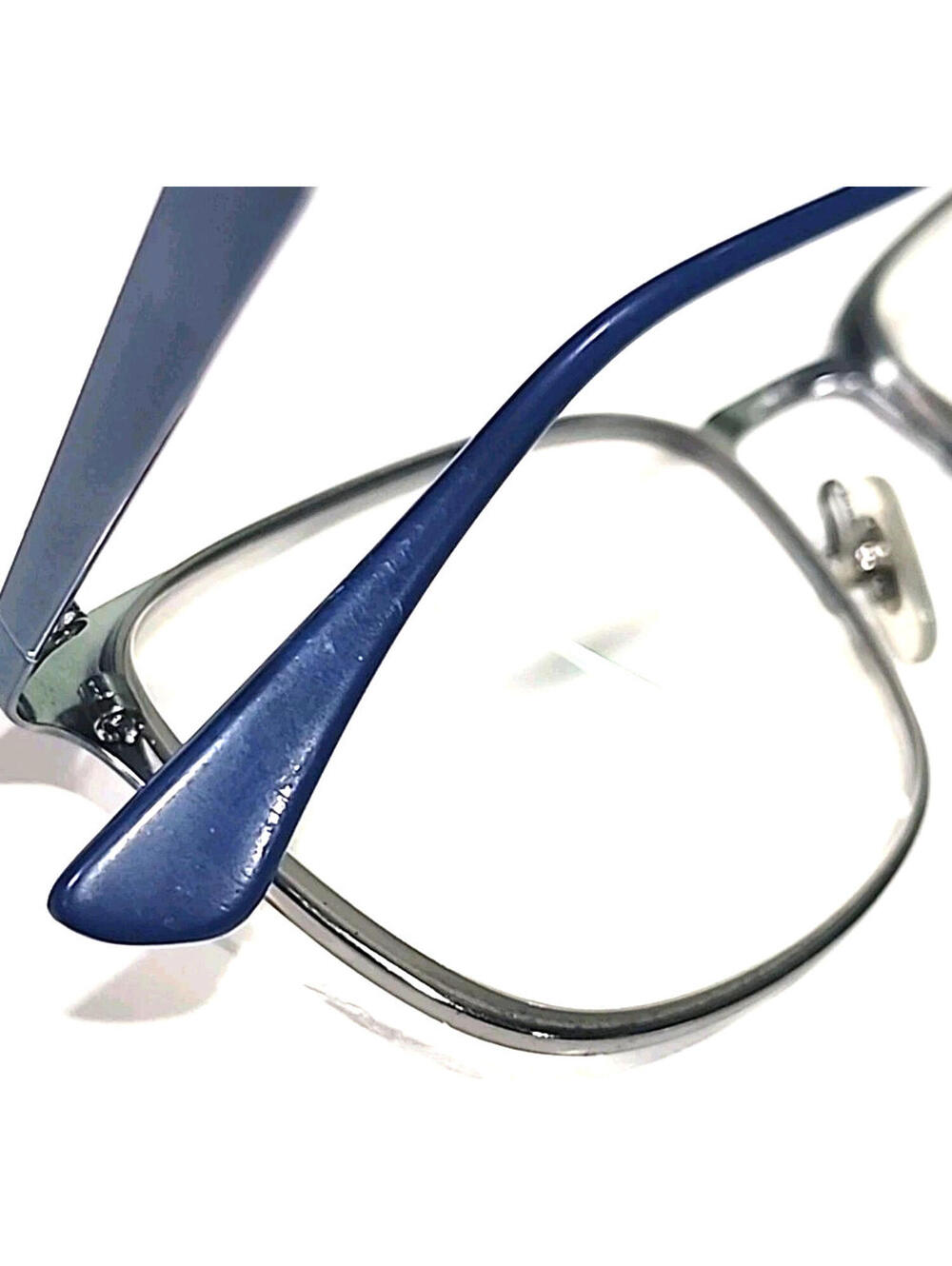 Ray Ban RB6421 3041 Blue Silver Metal Square Eyeglasses Frame 54-18 145 - Picture 5 of 10